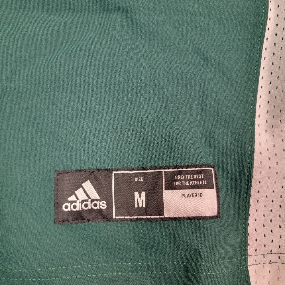 Adidas Green‎ Athletic Football Player Jersey